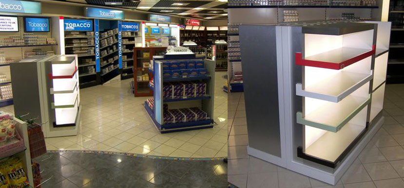 On Target diseña y produce una góndola para una tienda Duty Free del Aeropuerto de Faro. 