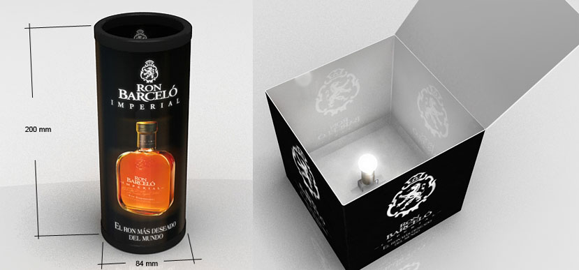 On Target diseña y fabrica unas lámparas promocionales realizadas en polipropileno impreso para Barceló.